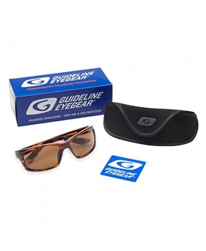 Guideline Eyegear Surface Polarized Bifocal Sunglasses with Freestone Brown Lens