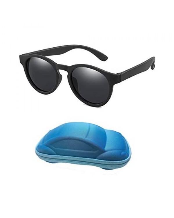 Kids Polarized Sunglasses for Boys Girls Flexible Frame 100% UV Protection Shades Glasses for Children Age 3-8