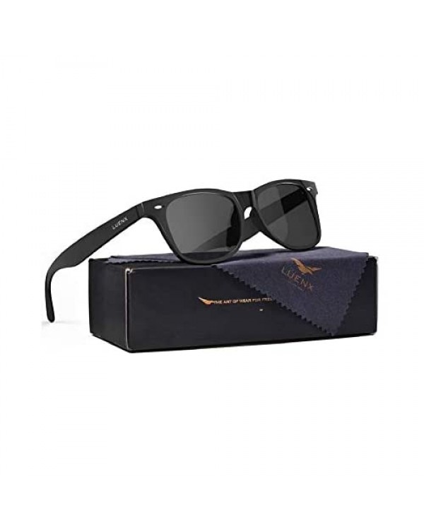 LUENX Mens Sunglasses Polarized Womens: UV 400 Protection