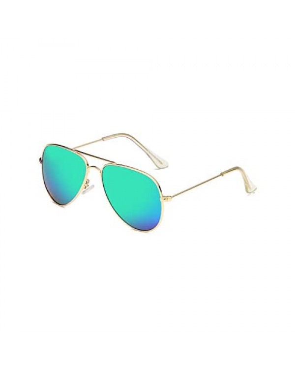SOOLALA Children's UV400 Protection Anti-reflective Aviator Polarized Sunglasses