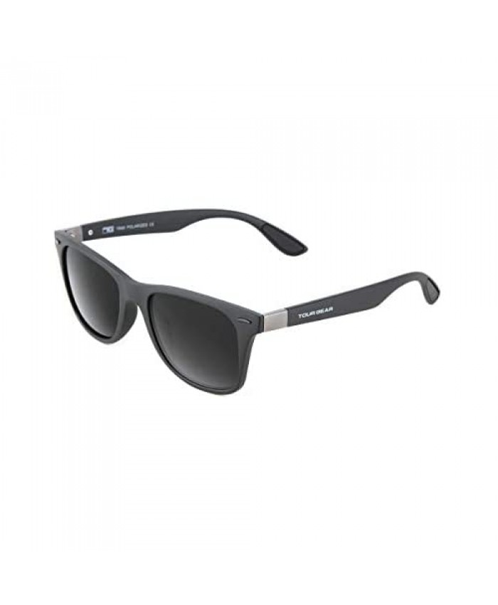 Tour Gear Polarized Sports Sunglasses - Matte Black for Men Women Cycling Running Driving Fishing Golf Baseball Glasses