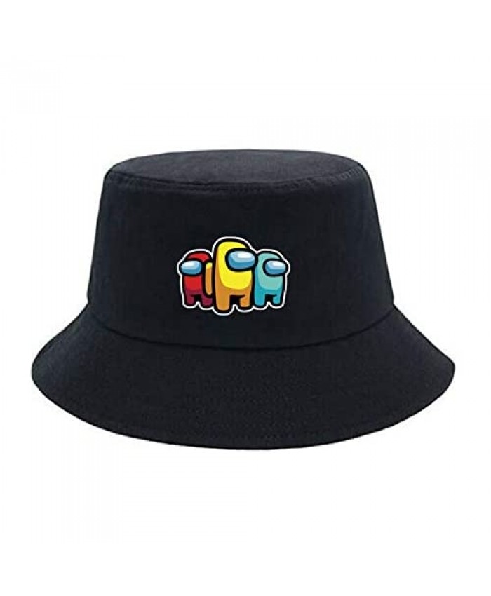 Besoar Bucket Caps Hats Among Funny for Man Women Us Black Bucket Sun Hat Cap