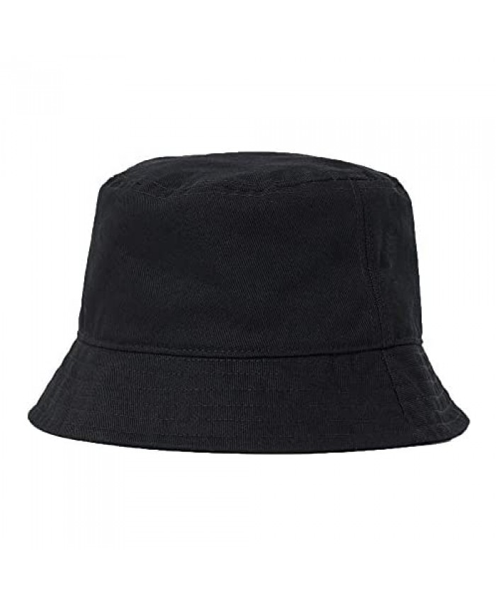 Cotton Sun-Hat Bucket-Protection Black - Summer Foldable Hat