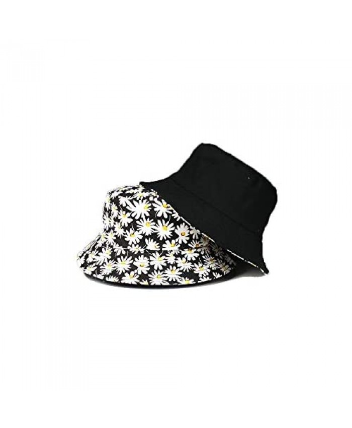 Daisy Bucket-Hat Sun Protection Reversible - Summer Beach Hat Packable