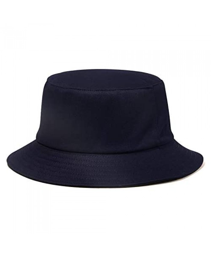 JEEDA Bucket Hat Unisex Cotton Packable Summer Travel Bucket Beach Sun Hat Lightweight Outdoor Hat Available on Both Sides