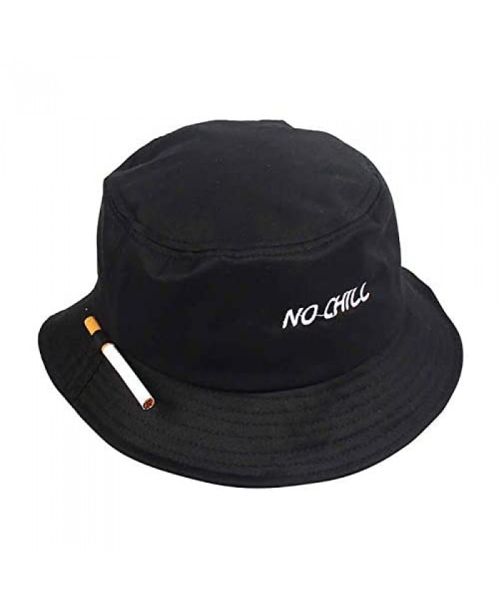 LUYLOM Unisex Bucket Hats Embroidery Outdoor Sports Cotton Wide Brim UPF50+ Fishing Hats