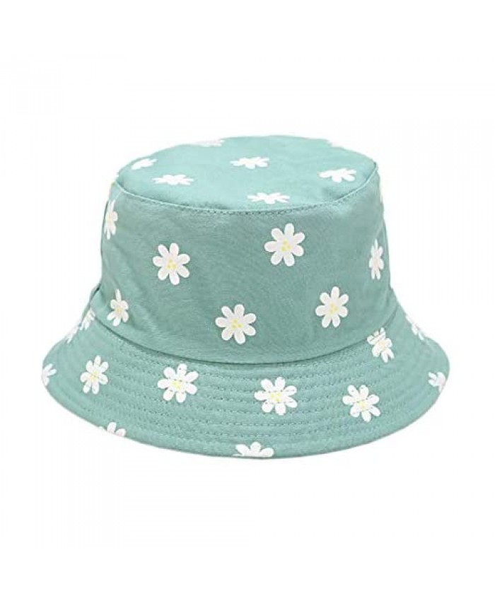 Surkat Cotton Bucket Hat Reversible Fisherman Cap Packable Sun Hat for Women Men