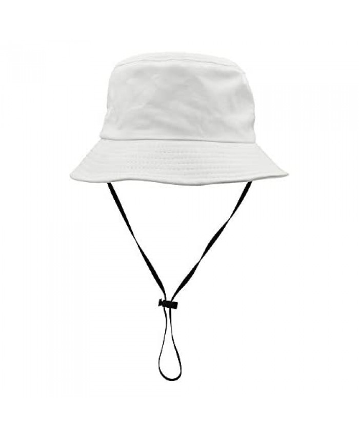 Umeepar Bucket Hat Sun Visor Hat 100% Cotton with Removable Chin Strap for Women Men