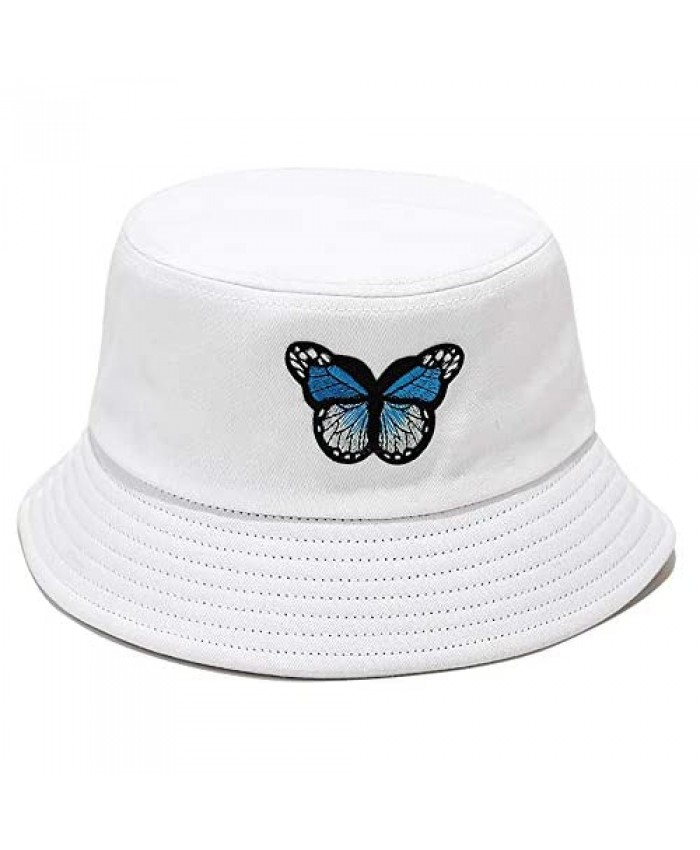 Umeepar Embroidered 100% Cotton Bucket Hat Packable Beach Sun Hat for Women Men