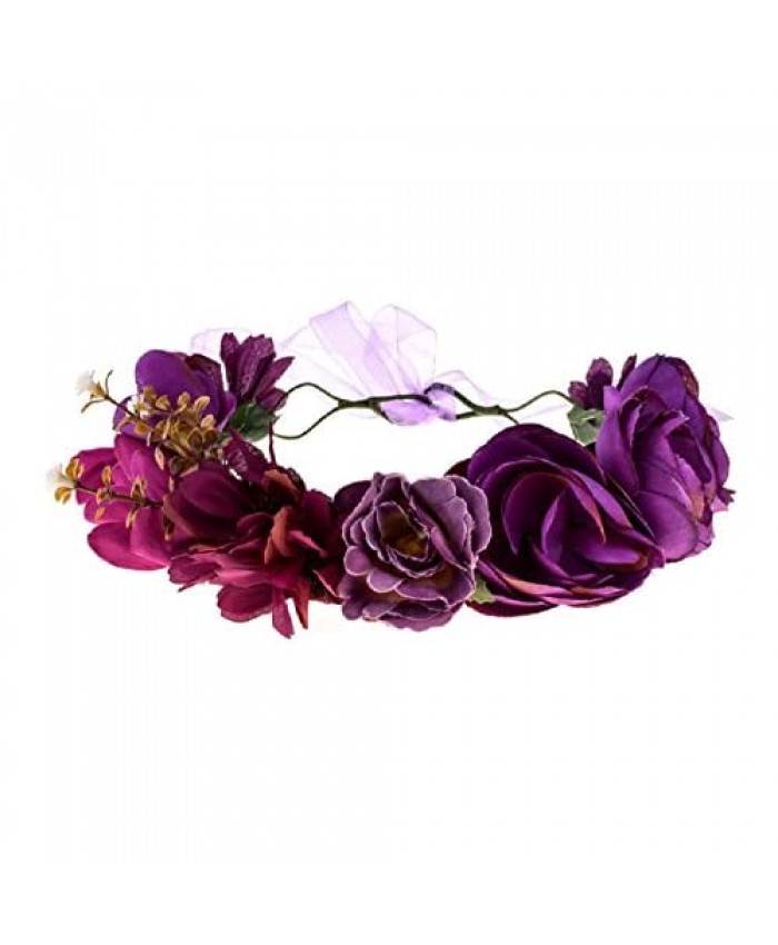 Love Sweety Women Flower Wreath Headband Floral Crown Garland Halo