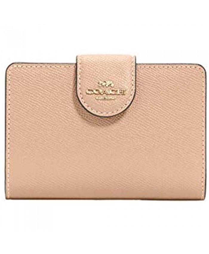COACH Medium Leather Corner Zip Wallet in Taupe Style No. 6390