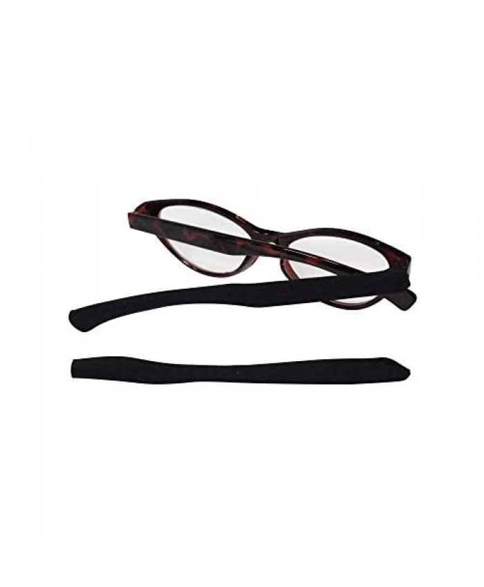 Soft Eyewear Temple Arm Cover Sleeves Add Colors & Comfort Eyeglasses Sunglasses for Men Women & Kids 2 Sizes