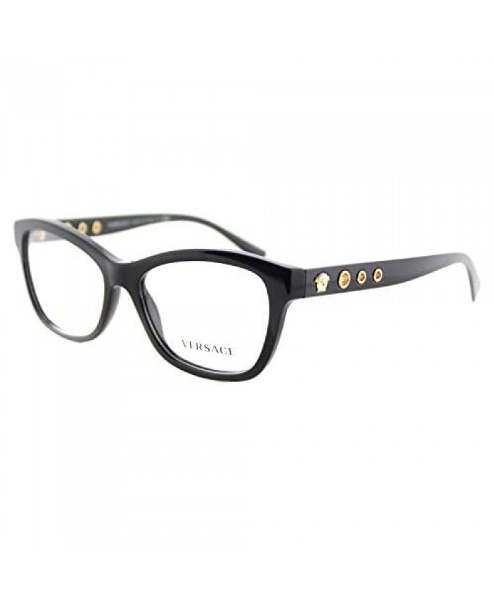 Versace VE3225 Eyeglass Frames GB1-54 - 54mm Lens Diameter Black VE3225-GB1-54