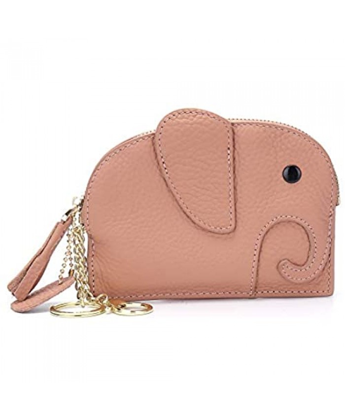 Aladin Genuine Leather Creative Elephant Mini Coin Purse 2019 Cute Coin Wallet for Women