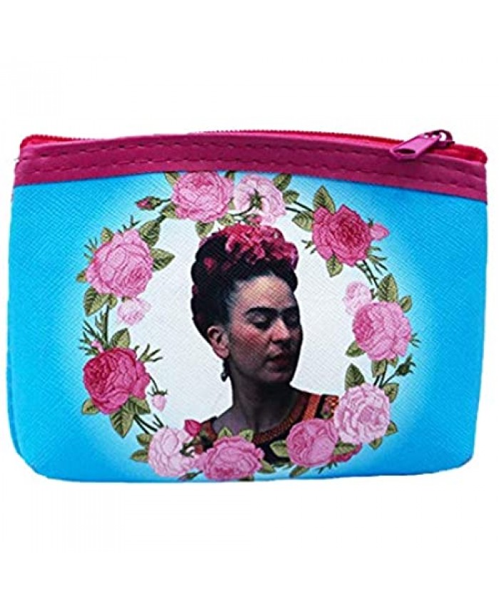Frida Kahlo Flowers Double Sided Purse Pouch