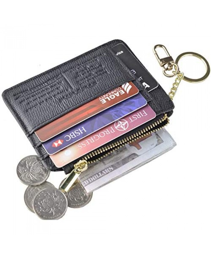 Womens Keychain Wallets Gift to Wife Mom Daughter Grandma Card Holder Gift for Christmas Birthday Anniversary Coin Purse Gift Box