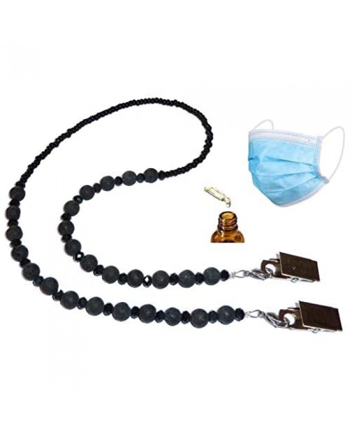 Face Mask Holder Aromatherapy Stylish With Clips Women Girls Safe Comfortable Decorative Lanyard Strap Necklace Jewelry Chain