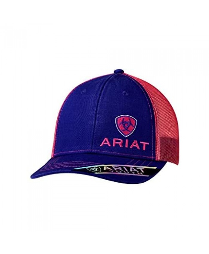 Ariat Youth Girls Offset Logo Ball Cap