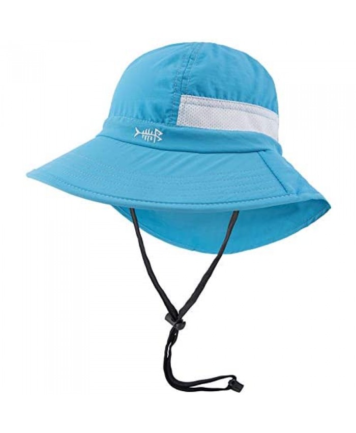 Bassdash UPF 50+ Kids Sun Hat with Wide Brim Neck Flap Mesh Vent for Boys Girls