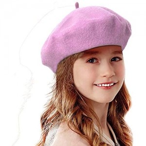 Bonaweite French Wool Berets Hat Classic Fashion Warm Beanie Cap for Girls