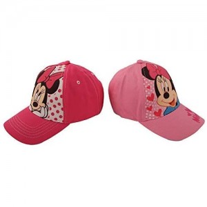 Disney Girls 2 Pack Cotton Baseball Cap: Minnie Mouse Fancy Nancy Vamperina (Toddler/Little Girls)