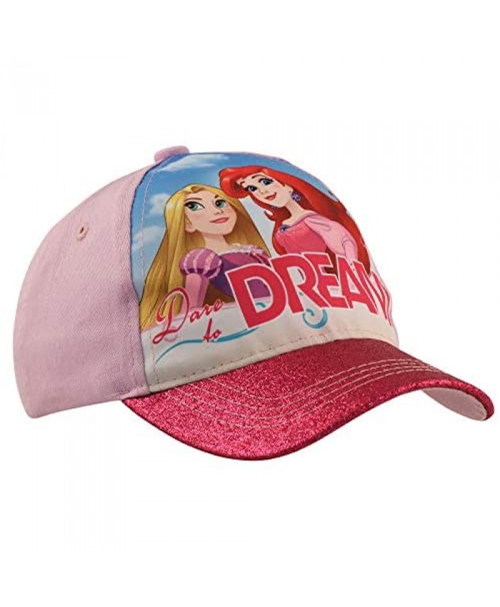 Disney Toddler Hat Princess Kids 3D Pop Baseball Cap for Girls Ages Purple/Pink Age 2-4