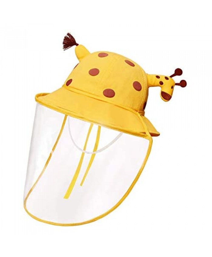 Duoyeree Baby Sun Hat Cotton Kids Bucket with Visor Summer Fisherman Cap for Infrant Toddler Boys Girls