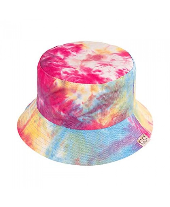 Funky Junque Kids Waterproof Bucket Hat Outdoor Reversible Tie Dye Rain Cap
