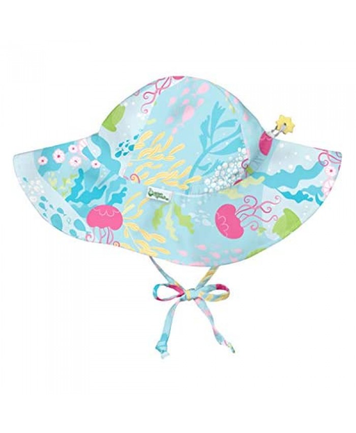 i play. by green sprouts Baby & Toddler Brim Sun Protection Hat | All-day UPF 50+ sun protection for head neck & eyes