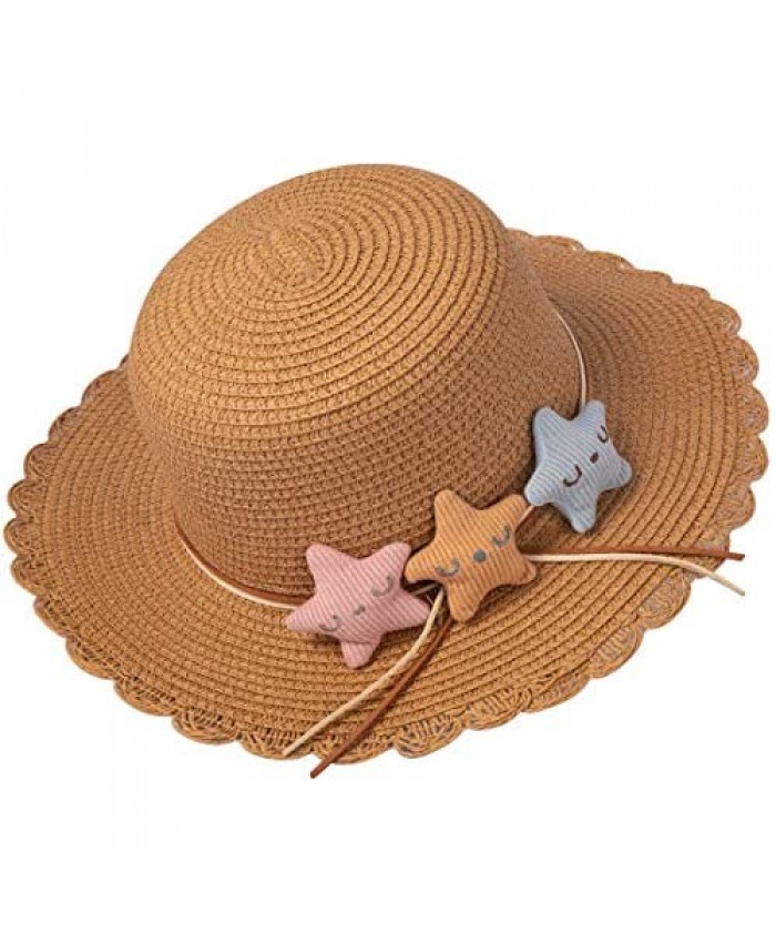 Kids Girls Sun Visor Hat Wide Brim UV Protection Summer Beach Sun Hats…