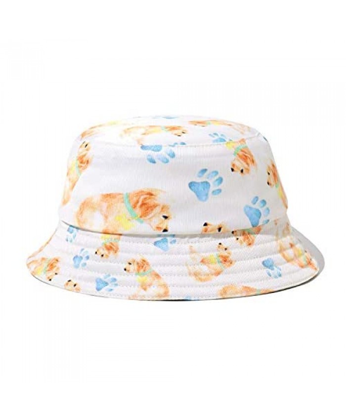 PattyCandy Sun Hats for Boys & Girls Adorable Dogs Pug Pet Kids Inside Out Bucket Hats