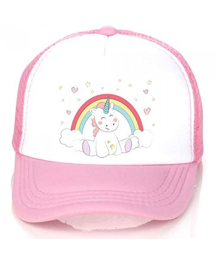Unicorn Trucker Hat Kids Baseball Hat Cap for Girls Boys Toddler with Mesh Back