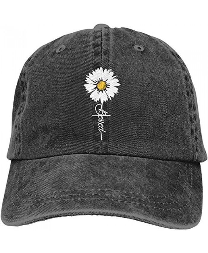 Waldeal Kids Cute Daisy Blessed Hat Youth Faith Vintage Washed Baseball Cap