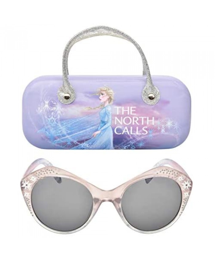Disney Frozen 2 Girls Sunglasses with Carrying Case Kids Sunglasses Protection