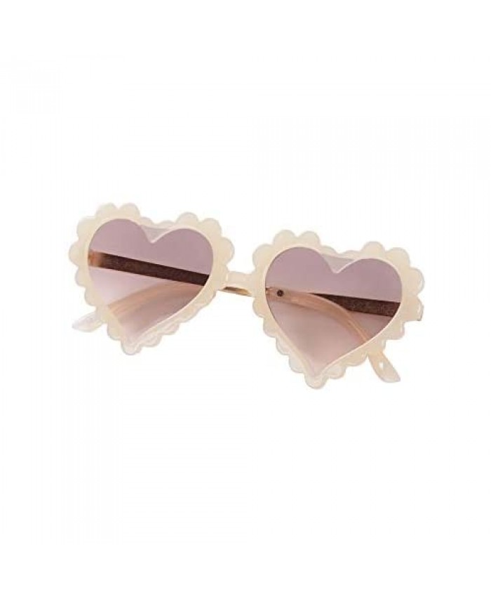 Kids Girl Heart Shaped Sunglasses Colorful Vintage Cute Baby Eyewear UV 400 Protection Children Girl Boy Gifts