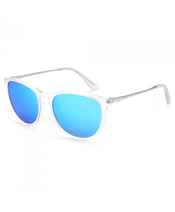 Kids Polarized Sunglasses Vintage Round Shades for Boys Girls 100% UV Protection
