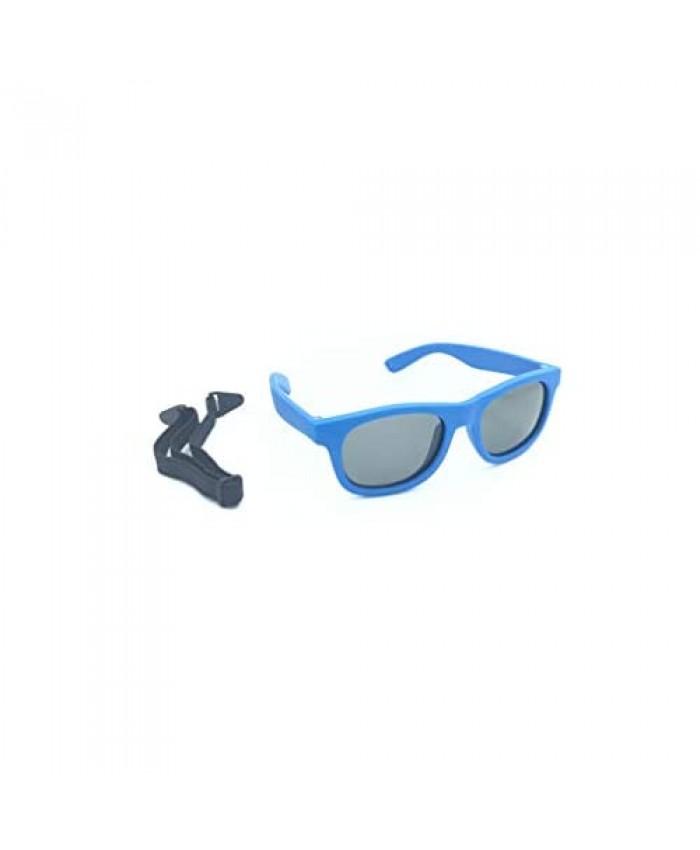 Kids Rubber Flexible Polarized Sunglasses With Strap 100% UVA & UVB