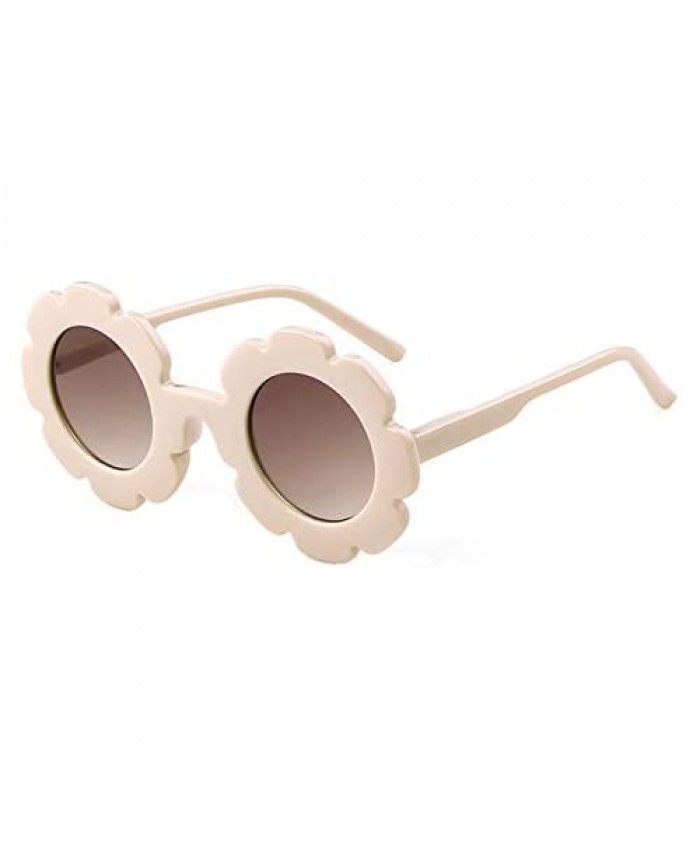 Kids Sunglasses Round Flower UV400 Protection Colorful Glasses for Children Girl Boy