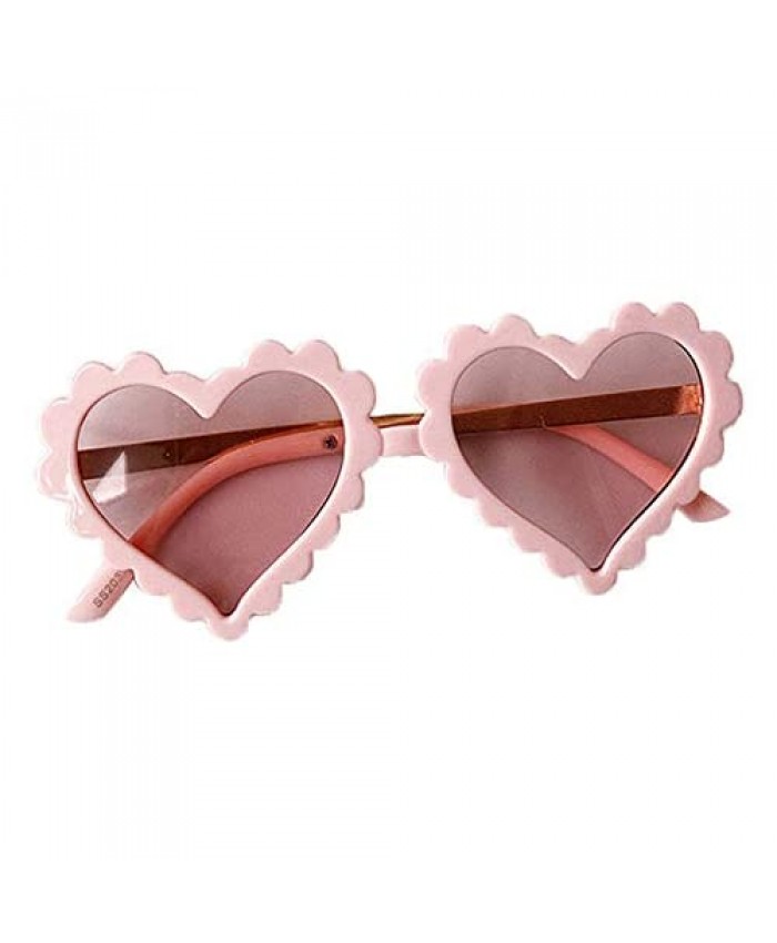 Kids Toddler Baby Girl Boy Heart Shaped Anti-UV Sunglasses Eyewear Glasses for Party Photography Outdoor Beach 1-8T