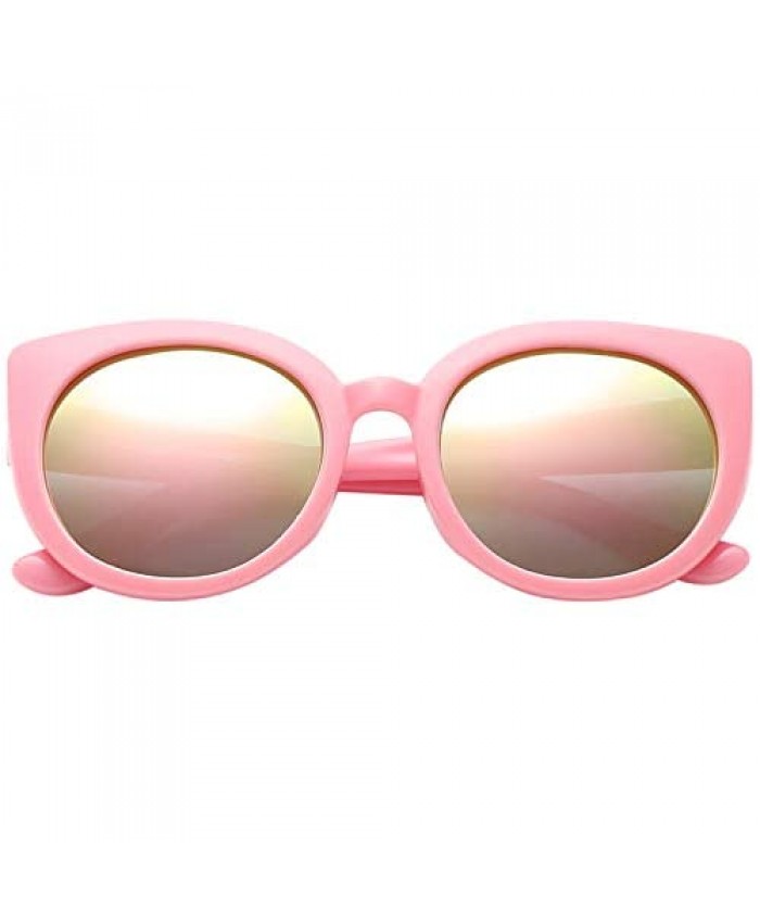 Polarspex Girls Elastic Cateye Toddler Polarized Kids Sunglasses - Ages 3-7