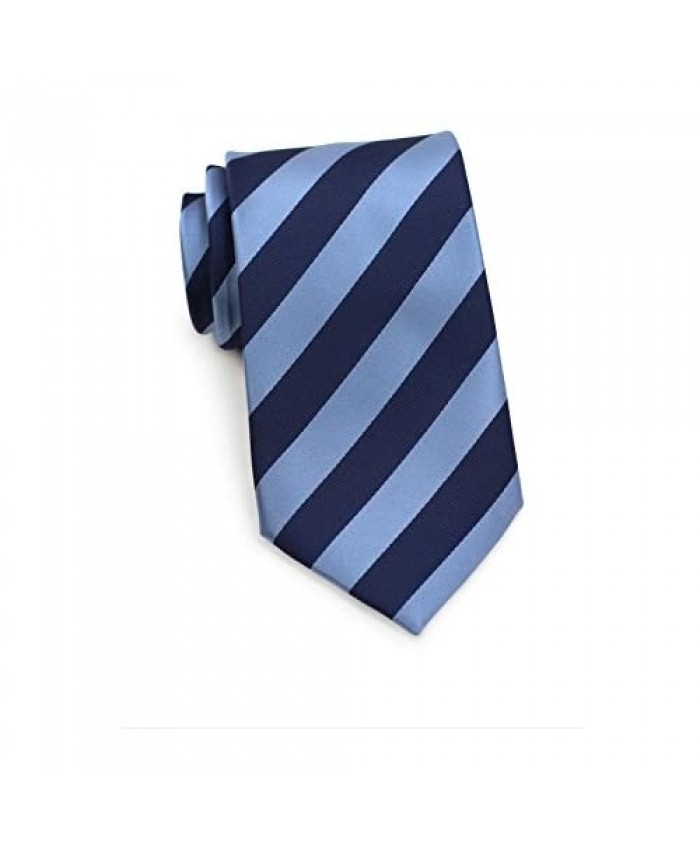 Bows-N-Ties Men's Necktie Business Striped Microfiber Satin Tie 3.25 Inches