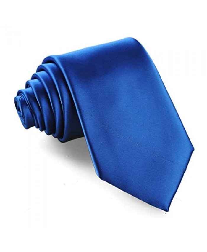 Fortunatever Mens Solid Color Tie For Men Handmade Neckties With Multiple Colors+Gift Box