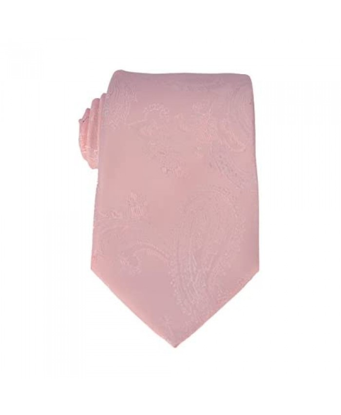 Mens Charm Silk Skinny Paisley Tie - Various Color