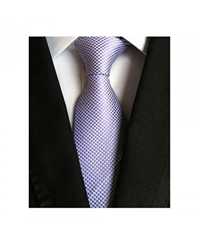 Men's Solid Ties Jacquard Patterned Formal Business Necktie Various Design