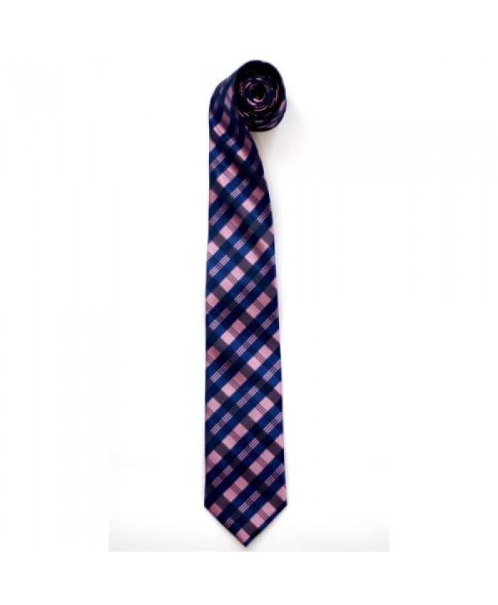 Retreez Tartan Plaid Patterns Woven Microfiber Men's Tie Necktie - 10 Colors