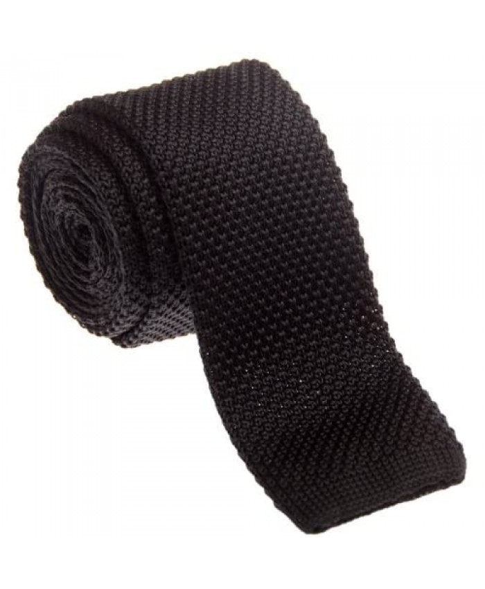 Retreez Vintage Smart Casual Men's 2 Skinny Knit Tie Necktie