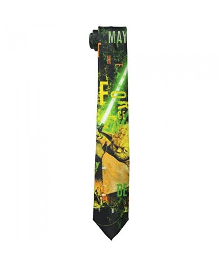 Star Wars Men's Yoda Tie Green One Size
