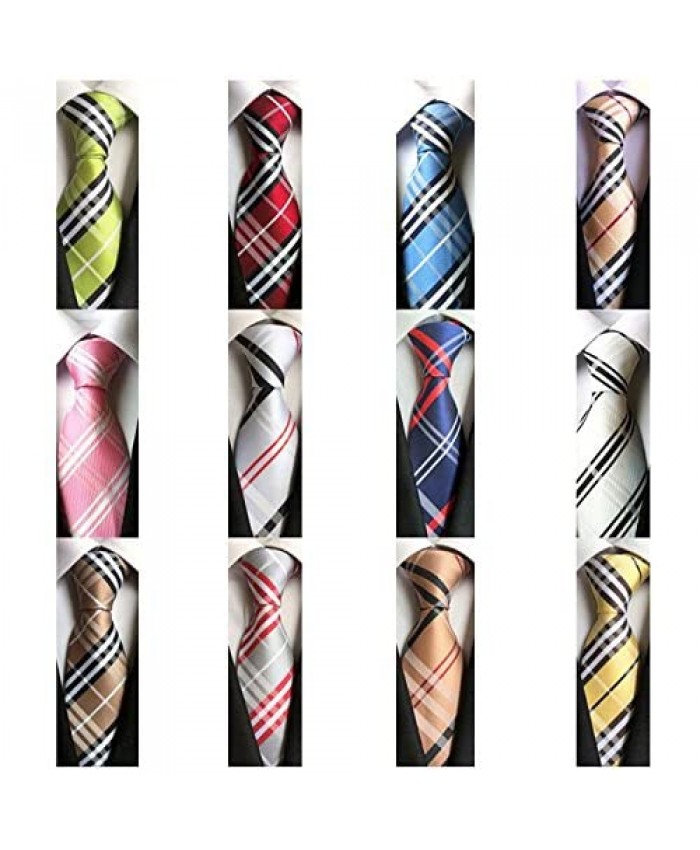 Weishang Lot 12 PCS Classic Men's 100% Silk Tie Necktie Woven JACQUARD Neck Ties(Style 5)