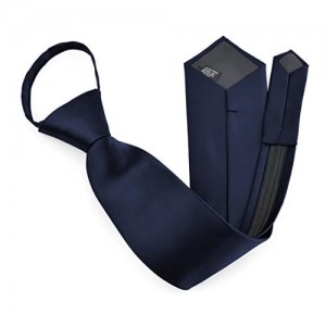 Zipper Ties For Men Zip Neckties Woven Microfiber Satin Silk Finish Neck Tie
