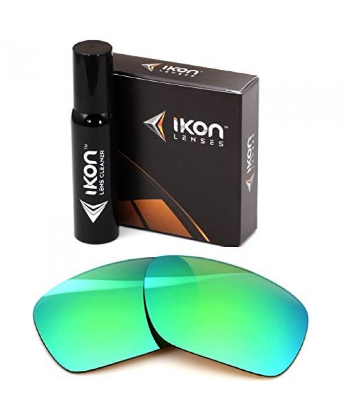 IKON LENSES Replacement Lenses for Costa Blackfin (Polarized) - Compatible with Costa Del Mar Blackfin Sunglasses - Emerald Green Mirror